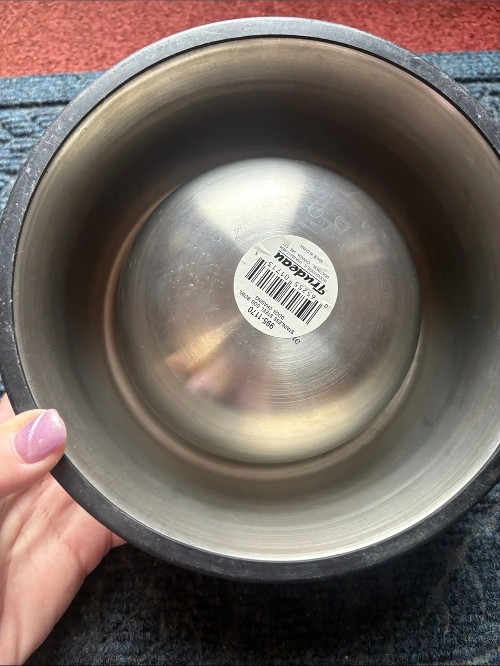 Stainless Steel Bowl with Cute Fox Illustration
